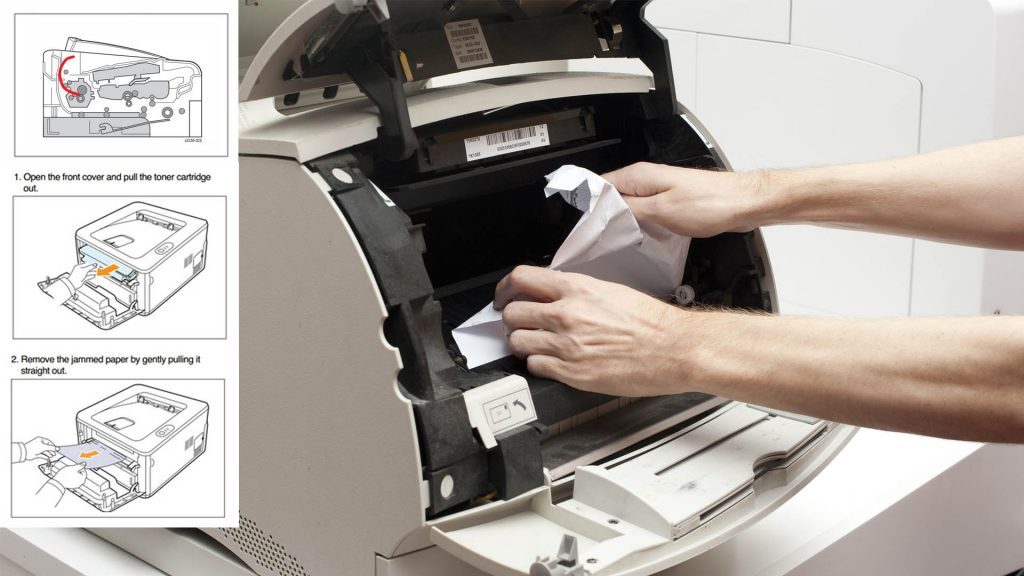 Tiến hành vệ sinh các bộ phận bên trong máy photocopy.