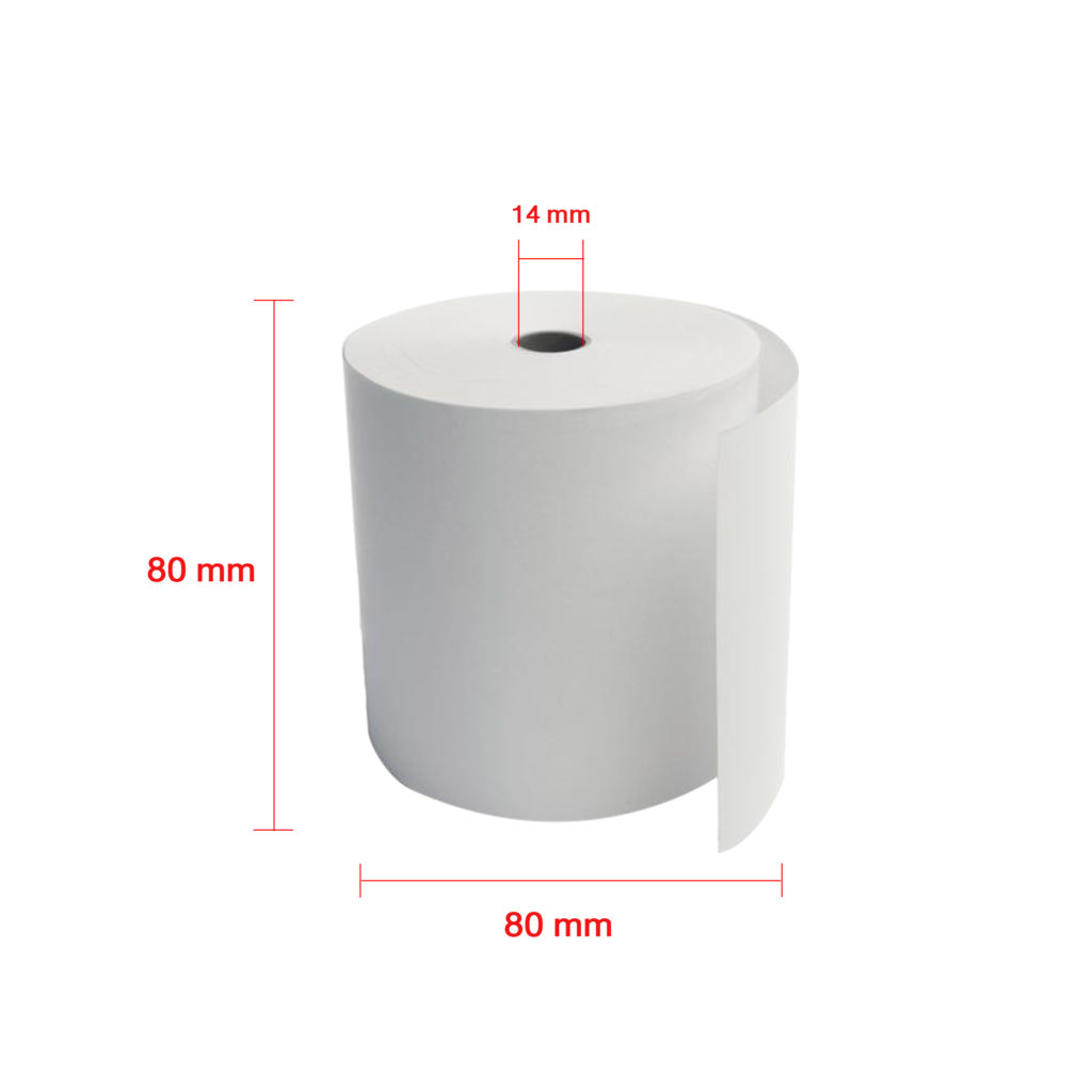 Kích thước của giấy sử dụng cho máy in nhiệt
