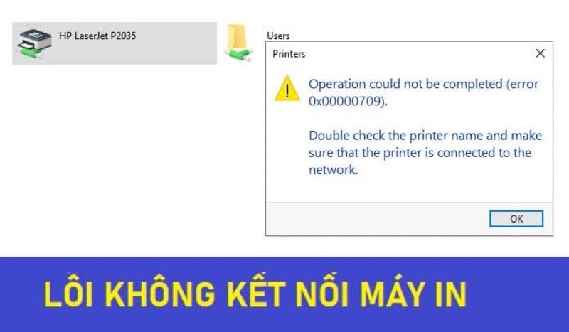 Nguyên nhân lỗi share máy in win 10