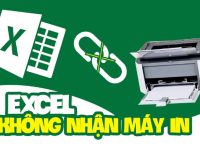 Lỗi Excel không nhận máy in