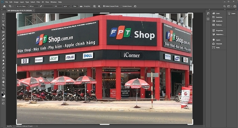 Mở file ảnh cần in